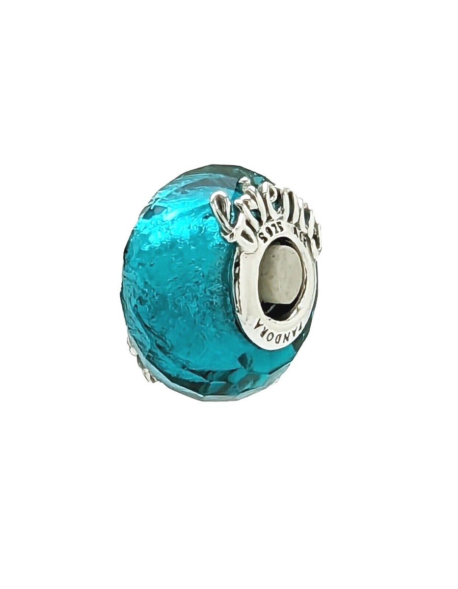アクセサリー PANDORA CHARM MURANO GLASS NEW 100% Authentic PANDORA Green Faceted Murano Glass Friendship
