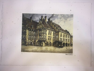 Adolf Hitler litografia cm 50X70 firma su lastra (solo valore artistico ...