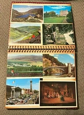 vintage 1969 (LOT 64) EUROPE VACATION POSTCART ALBUM post card ENGLAND IRELAND