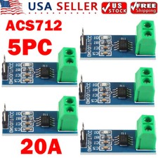 5x New Design ACS712 20A Current Sensors Current Detect Range Module For