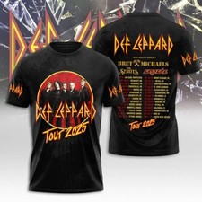 Def Leppard The World Tour 2025 3D T-shirt Gifts