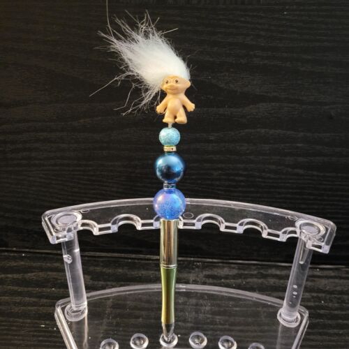 Troll Doll Beaded Refillable Pen  - Picture 1 of 9