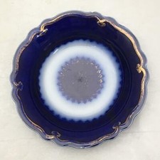 Antique Flow Blue 6.5" Bowl Backstamped THE MARQUIS Grindley England "As Is"