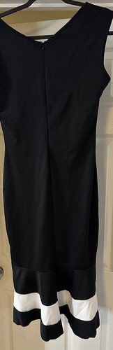 Women’s Black Sleeveless Cocktail Dress Evening Gown Cops Bottom (L) - Picture 5 of 6