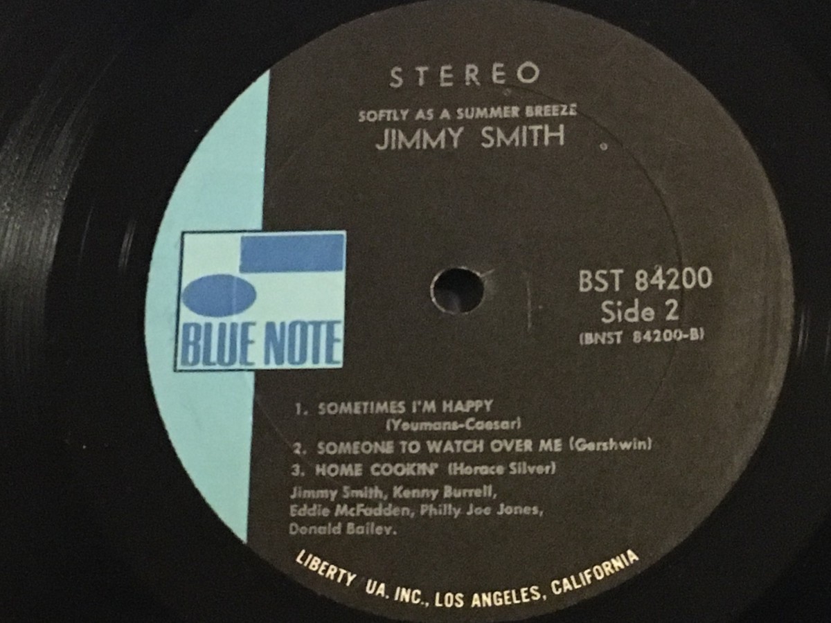 米LP Jimmy Smith Softly As A Summer Breeze BST84200 BLUE NOTE /00260 Jimmy Smith.Softly As Summer Breeze.Orig.NY USA Blue Note
