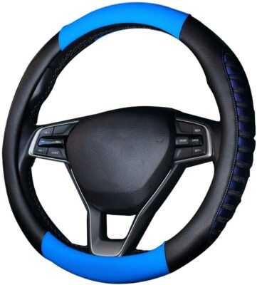 Funda Para Volante De Auto Estilo Deportivo Microfibra Duradera Versátil Respir