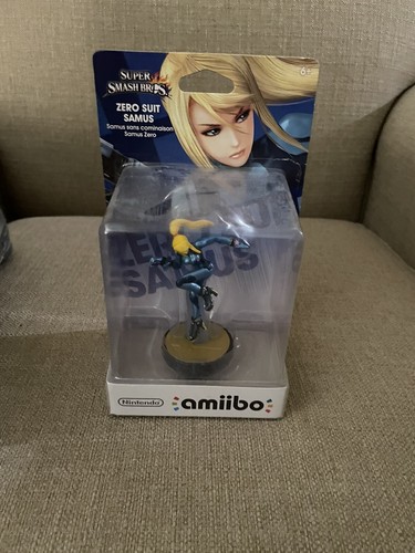 Nintendo Amiibo Super Smash Brothers Zero Suit Samus Figure