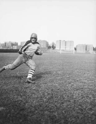 Columbia University Football Player/Acti - Al Barabas Backfield 1935 Old Photo