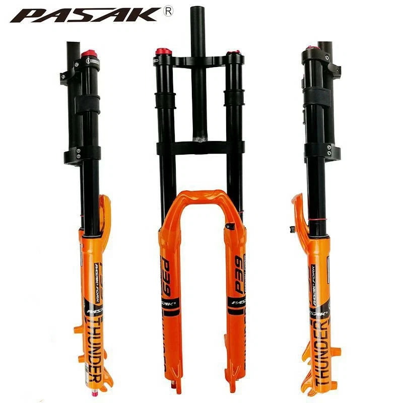 Mountain Bike Double Shoulder Suspension Front Fork Damping Tortoise Air Forks - Image 4 of 4