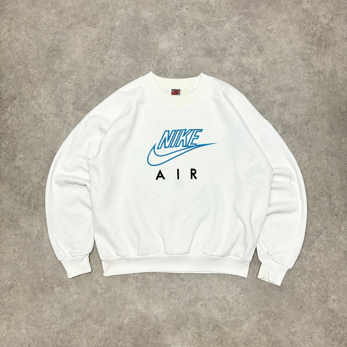 nike spell out sweatshirt white