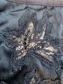 NWT Dita Von Teese Black Mocha Silk Park Avenue Full Brief Size 10 FR 38 EU 36