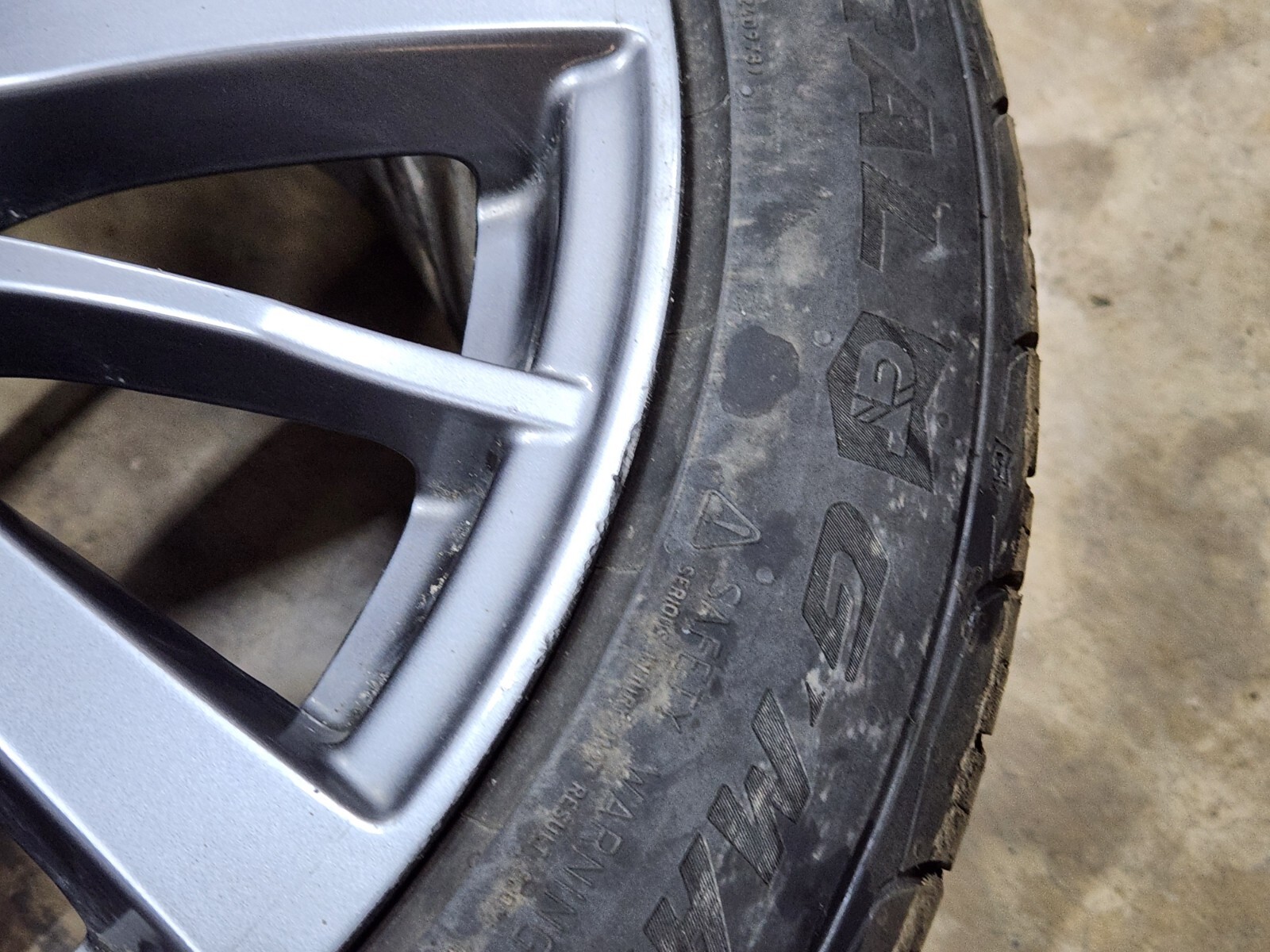 ⭐ 14-21 Maserati Ghibli Rear 19" Light Alloy Speedline Rim Wheel Tire Oem