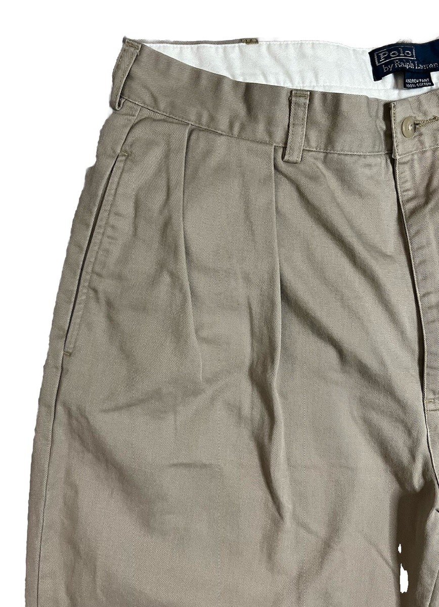 Polo by Ralph Lauren Andrew Pant Classic Pleated Chino Men's Polo by Ralph Lauren Andrew Pant Classic Pleated Chino Men's