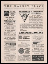 1931 Ludington Flying Service Inc Philadelphia PA Aircraft Construction Print Ad