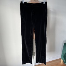 R.E.D. Valentino Vintage Y2K Low Rise Black Velvet Bootcut Pants EUC IT 32 US 2