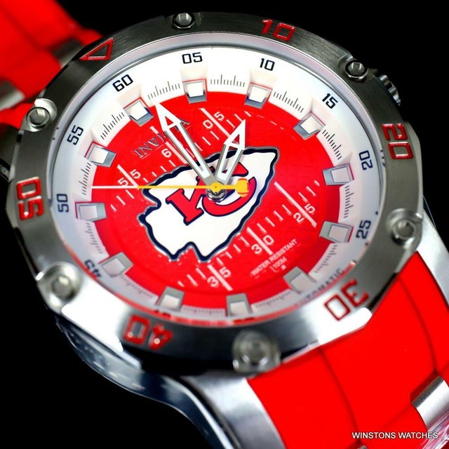 Invicta NFL Pro Diver Scuba Kansas City Chiefs Red Automatic 50mm Watch for sale online eBay