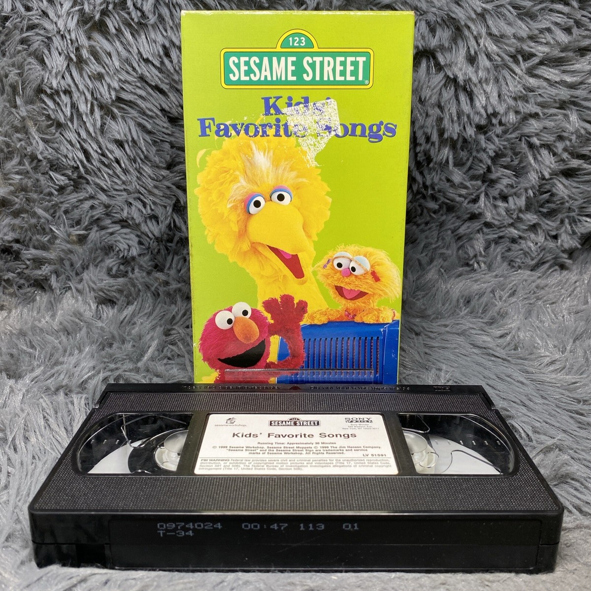 Sesame Street: Kids' Favorite Songs VHS Tape 1999 Elmo's Top Ten