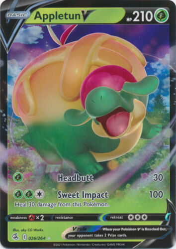 Appletun V - 026/264 Ultra Rare Fusion Strike NM Pokemon TCG
