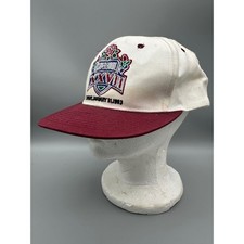 Vintage AJD Super Bowl XXVII 1993 Snapback Hat Mens White Burgundy NFL Cap