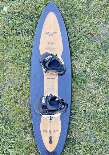 Rare Vintage O'Brien Woody Wakeboard with Binding & Bag