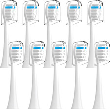 Toothbrush Heads Compatible with TAO Clean Electric Toothbrush, White, 10 Pack