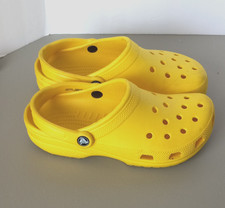 Crocs Classic Clogs Yellow Mens 6 Women 8 Slip On with Strap