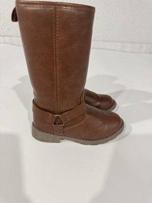 Carter's Girls Zippered Boots Brown Size US 9