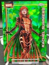 2026 Topps Chrome Marvel Sapphire - Rachel Summers #141 Green Refractor /99!