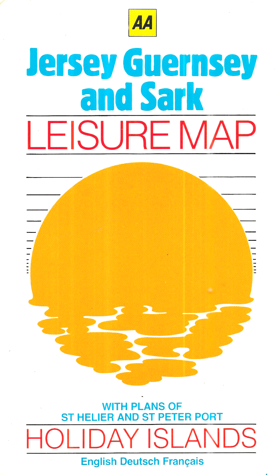 Jersey, Guernsey and Sark Leisure Map