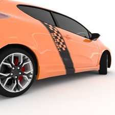 Racing Auto Seitenstreifen | 140 cm | Motorsport Aufkleber | Style Set | N6C04B