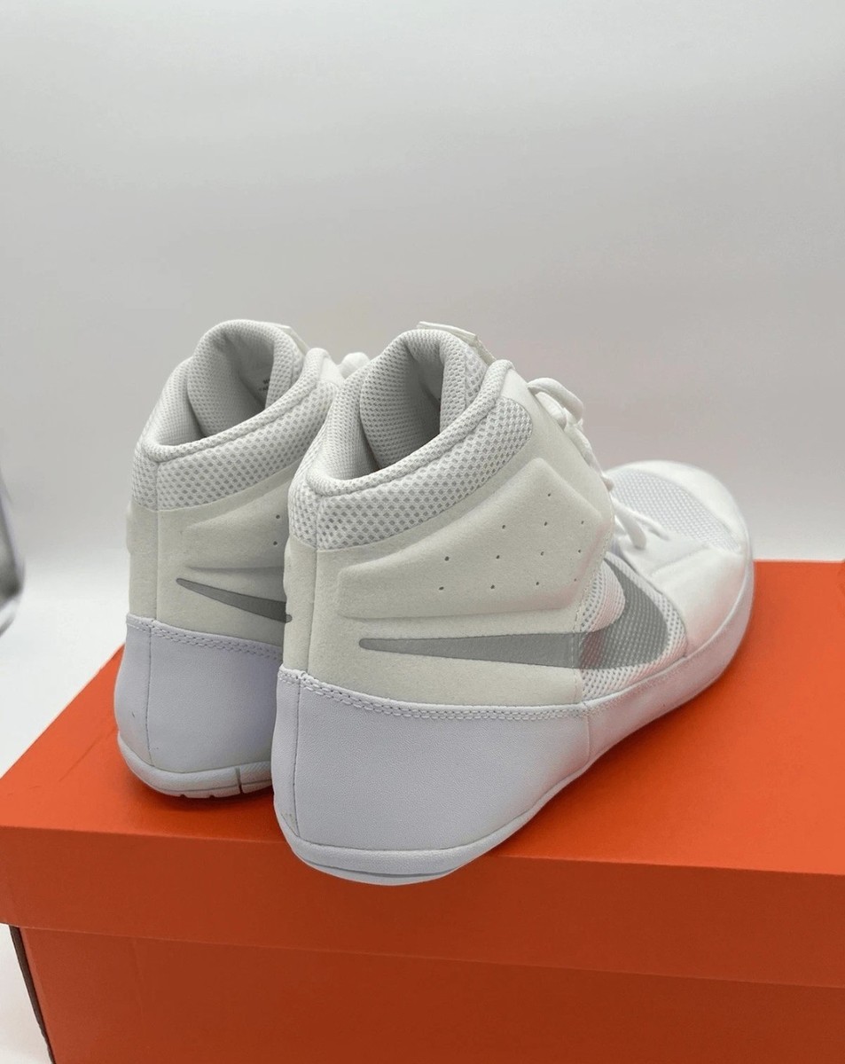 Nike Fury Wrestling Shoes Men\'s SZ 9 RUNS SMALL MMA Combat White Grey AO2416-102 Nike Fury Wrestling Shoes Men main image 2