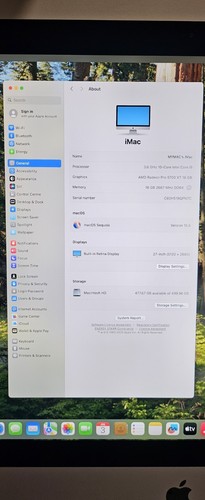 Apple iMac 2020 27" 5K i9 10-Core 16GB RAM 512GB SSD Radeon PRo 5700XT 16GB - Picture 2 of 4