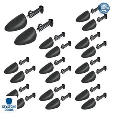 Plastic Shoe Tree Stretcher Shaper 10 Pairs Adjustable 9.5-12.5 Inch Men