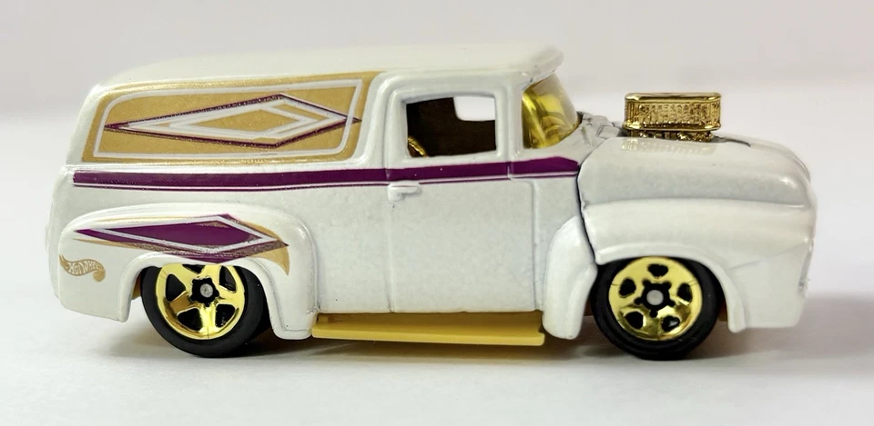 Camión Ford Hot Wheels 2000 blanco perla 56 #171 escala 1:64 diecast camión suelto Foto 4 de 4