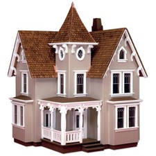 Casa de muñecas de madera sin montar - 3 pisos