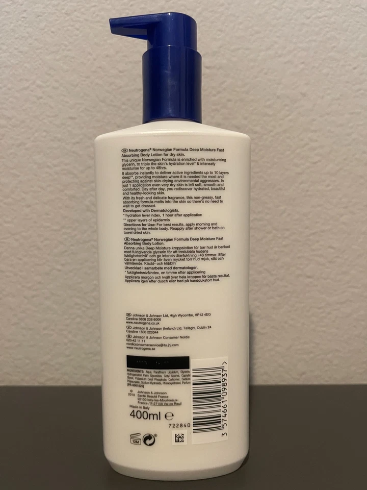 *УПАКОВКА ИЗ 6* лосьонов для тела с глубокой влажностью норвежская формула Neutrogena для сухой кожи - Изображение 2 из 2