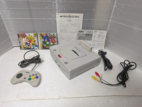 Sega Saturn White Console Power Memory Sonic Jam Sonic R Box Manual
