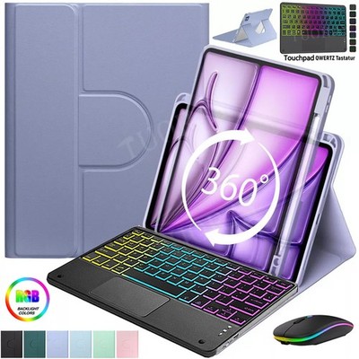 Beleuchtete Touchpad Tastatur Hülle Für iPad A16 11 10 9 8 Gen Air 11'' M2 M3 Pro