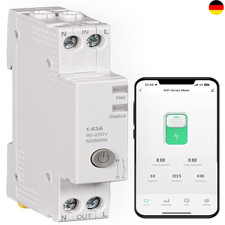 Smart Zeitschaltuhr Hutschiene 1P+N 16A 25A 40A 63A Mit Metering, Wlan Schalter