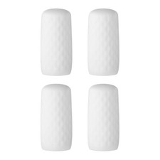 4 Pack Silicone Bottle Covers for Travel, Stretching Elastic Sleeves, White