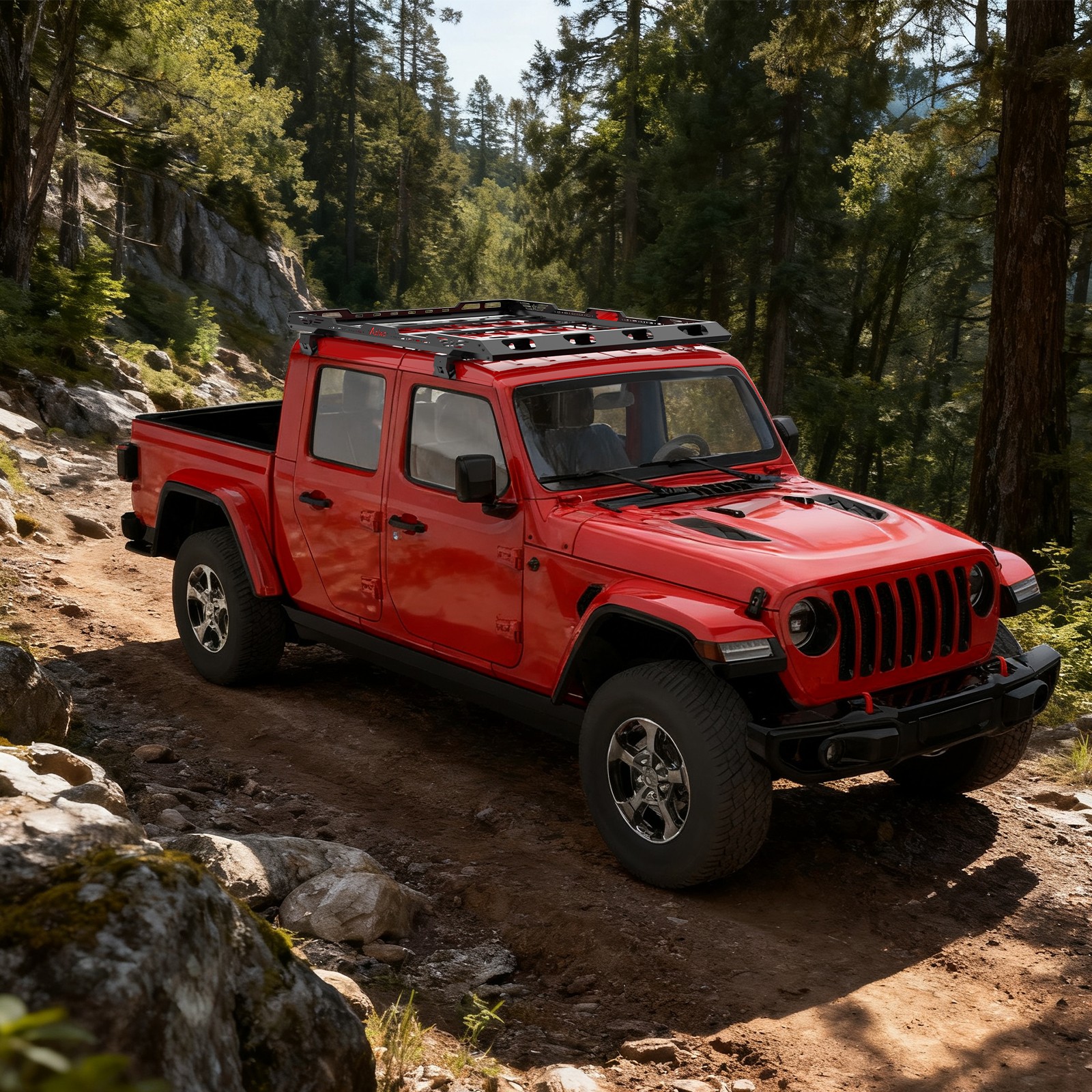 For 2019+ Jeep JL Gladiator JT Hardtop Roof Rack Basket Cargo Luggage Carrier