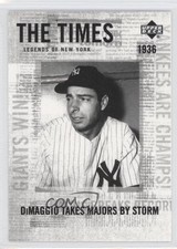2001 Upper Deck Legends of New York The Times Joe DiMaggio #175 HOF 0s5