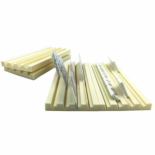 4Pack Plastic Domino Holders - Domino Racks Trays Organizer for Classic Board... - Picture 4 of 6