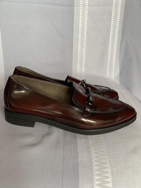 Women Paul Green Loafers Burgundy Leather 5