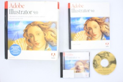 Adobe Illustrator 9 Illustration Software Graphics Editing CD RETAIL BOX
