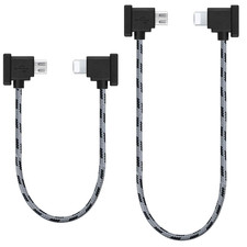 1FT 0.5FT 2 Pack USB Micro to Ios DJI Remote Controller Cable for DJI Mavic Mi