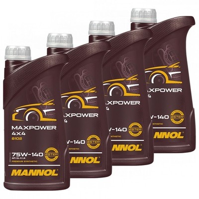 Getriebeöl MANNOL Maxpower 4x4 75W-140 API GL 5 LS 4x 1 Liter JEEP KIA Schalt