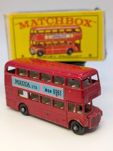 MATCHBOX LESNEY Moko 5d London Routemaster Bus  genuine Baron of Beef toy car