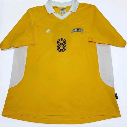 GAME WORN adidas UNC Greensboro UNCG Spartans #8 gold soccer jersey Men's XL