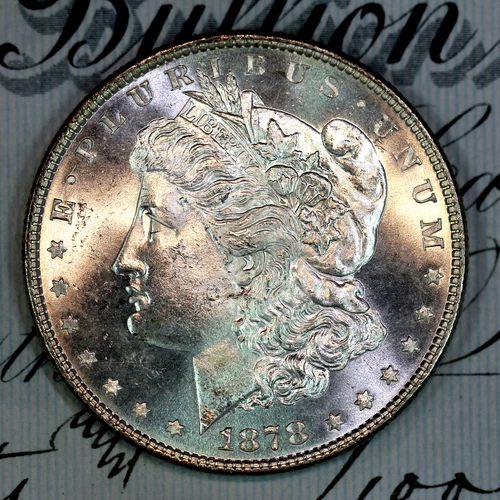 * 1878-P 8TF * SUPERB+ GEM BU MS MORGAN SILVER DOLLAR * FROM COLLECTION
